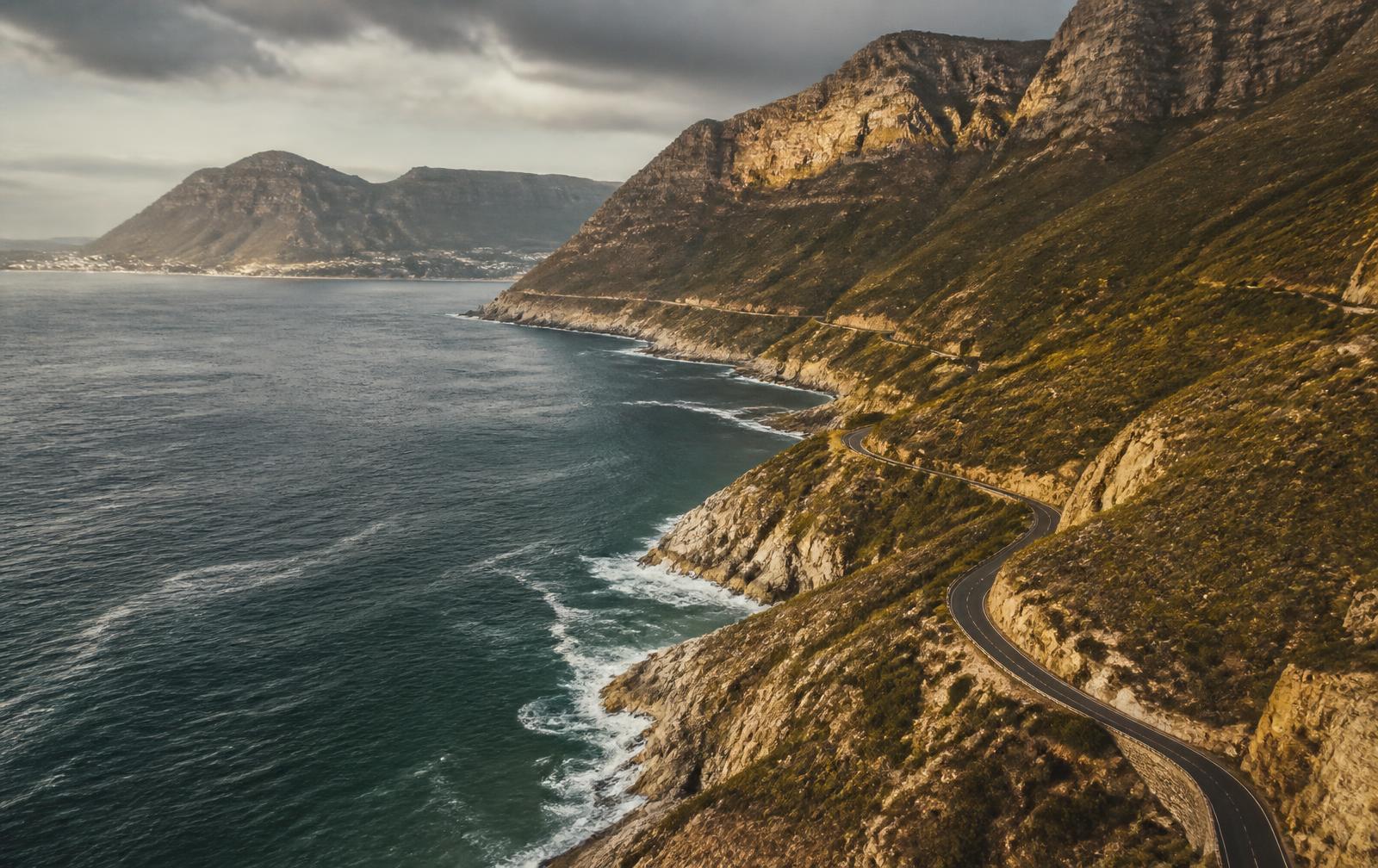 Cape Peninsula coastal road above the Atlantic