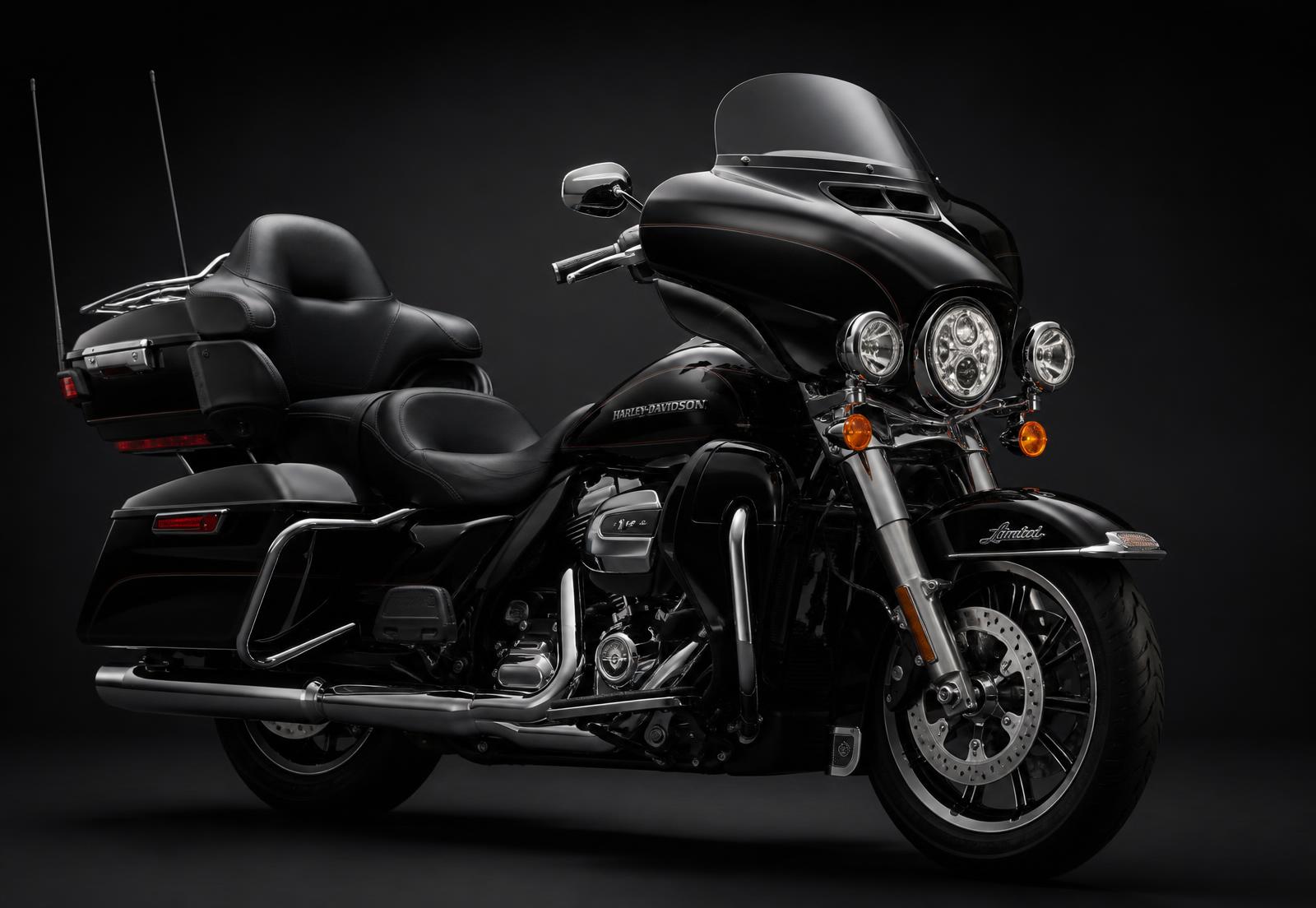 Harley-Davidson Ultra Limited full-dress touring motorcycle with top box